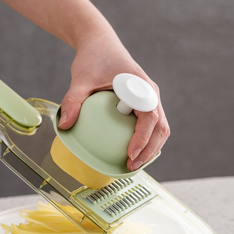 Mandoline légère 6 lames avec bol et manche