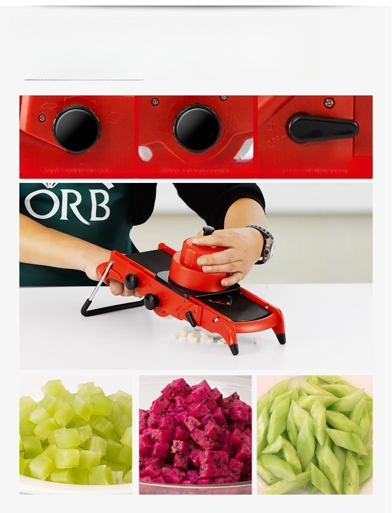 Mandoline réglable multi-fonction à épaisseur ajustable