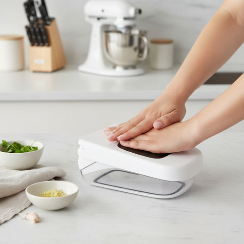 Coupe-légumes en dés compact avec boîte