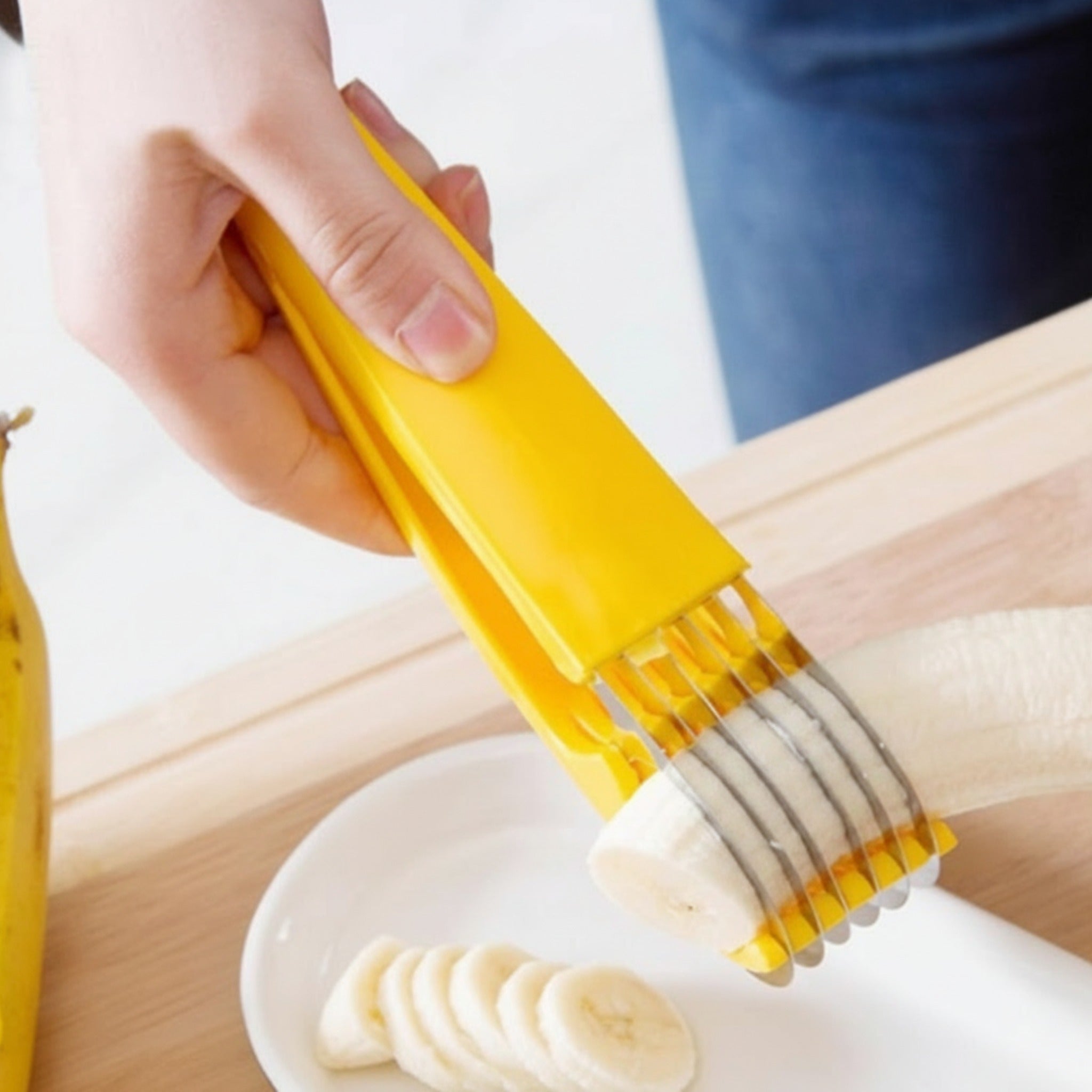 Coupe‑banane tranches parfaites en 1 geste