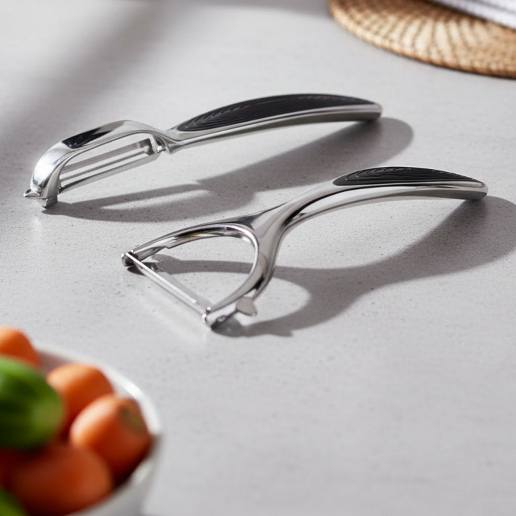 Économe en inox tranchant