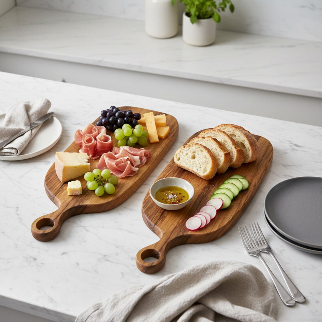 Planche à pain ovale style nordic avec manche trouée