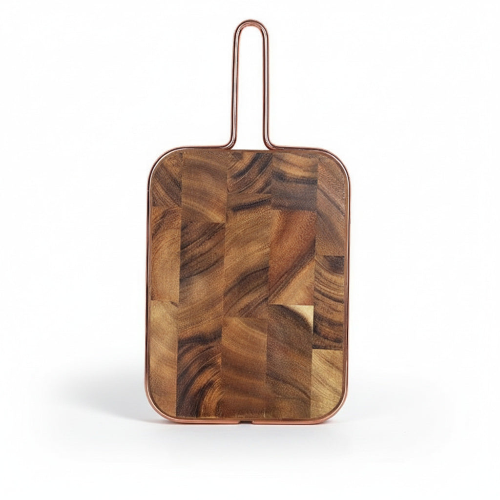 Planche en bois massif pour steak, pain et service