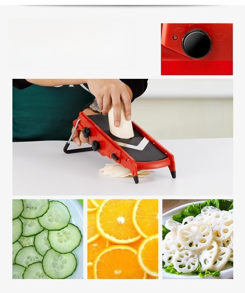 Mandoline réglable multi-fonction à épaisseur ajustable